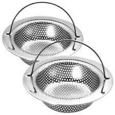 Kitchen Sink Strainer Mesh Stainless Steel Drain Guard set 2 Pack New