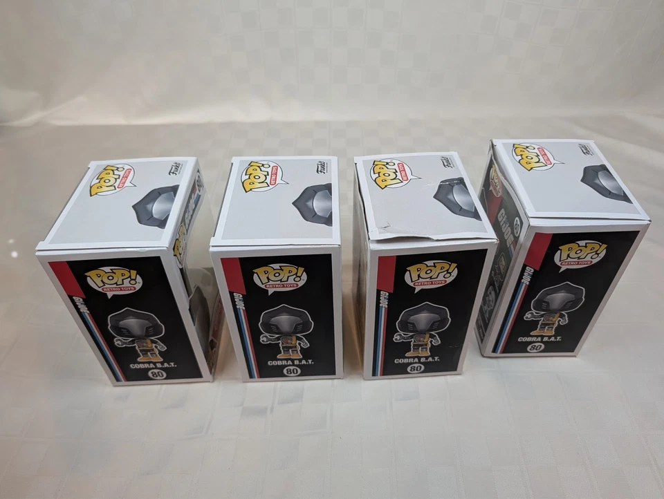 Gi Joe Funko Pop Figure #80 Cobra B.A.T. BAT LOT of 4! - Image 3 of 4