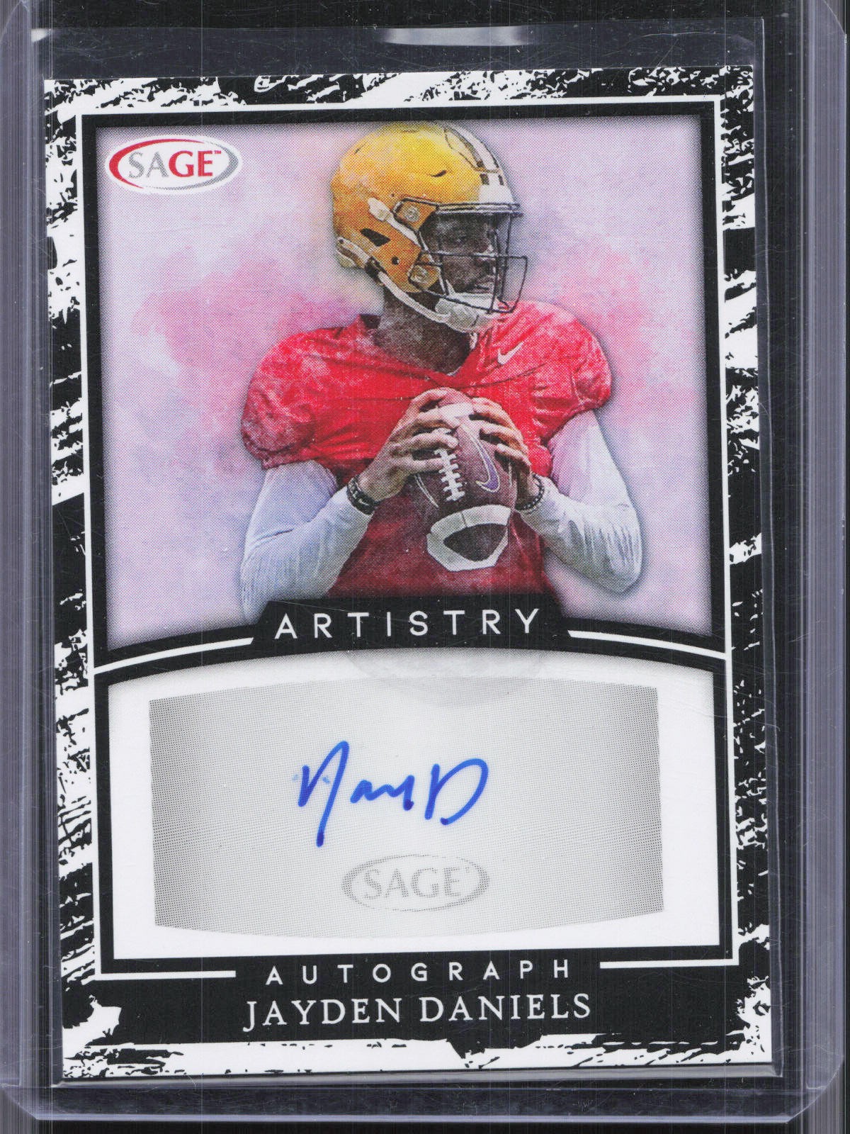 2022 SAGE HIT #A-JD2 Jayden Daniels Autographs Black