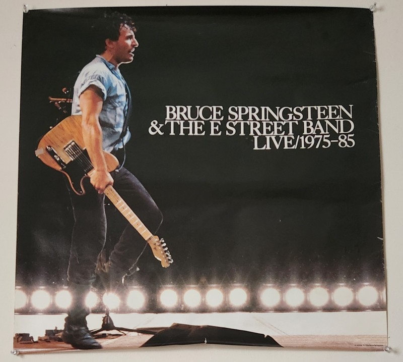 Bruce Springsteen/E Street Band Live 1975-85 Record Store Promo Poster 23x23