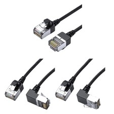 Flexible Cat6 Networking Cord 10 Gigabit Shielded Connector Easy Installation