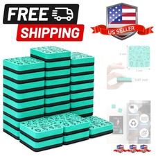 30 Pack Whiteboard Eraser, Magnetic Cyan Whiteboard Eraser for Cleaning Dry E...