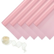 20 Sheets Flower Wrapping Paper 22x22 Inch Floral Package Honey Pink