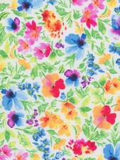 Timeless Treasures Floral Fat Eighth 9x21