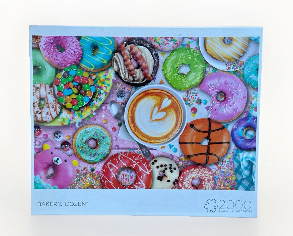 Lot of 3 Whimsical Buffalo Puzzles Bakers Dozen, Corner Candy Store, Magic Study - Image 2 of 4