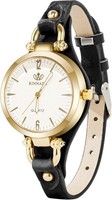 Armbanduhr Damen Elegante Quarz Uhr Lederarmband Klassisch DüNn Geschenk FüR