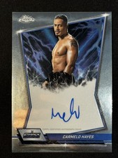 CARMELO HAYES Auto On Card 2026 Topps Chrome WWE Autograph SSP