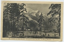 Mont Blanc France Massif Chamoinx Valley 1934 Antique Postcard Divided Back