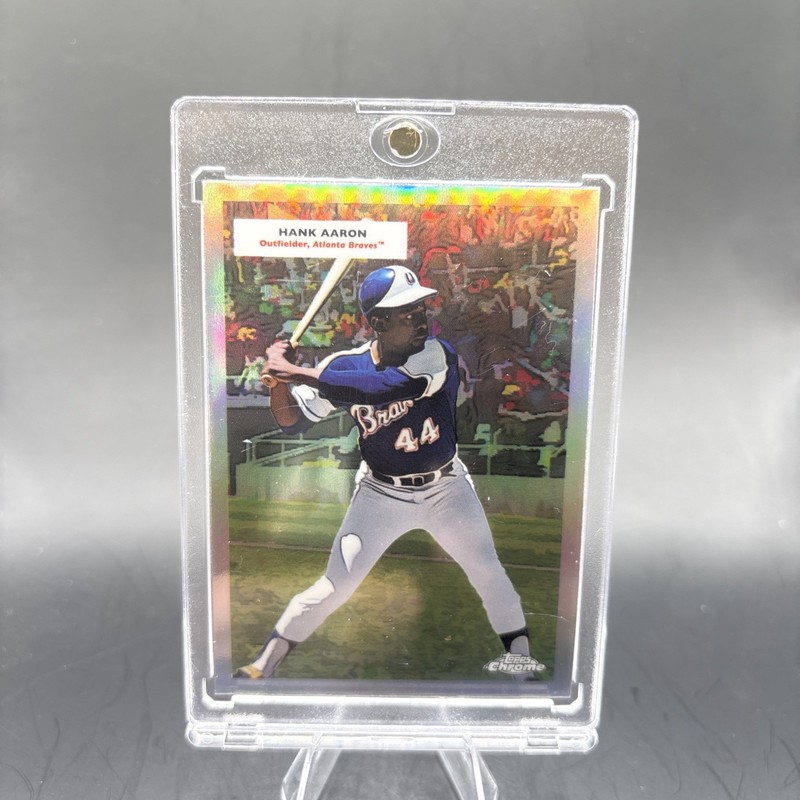 2025 Topps Chrome Platinum Anniversary Hank Aaron Acuna 55DH-11 Braves