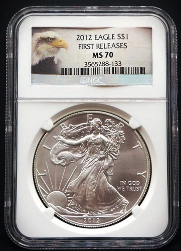 2012 American Silver Eagle $1 1oz First Releasses NGC MS70