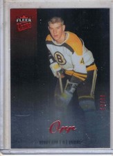2013-14 Fleer Showcase hockey Bobby Orr Red Medallion /99 card BOSTON BRUINS