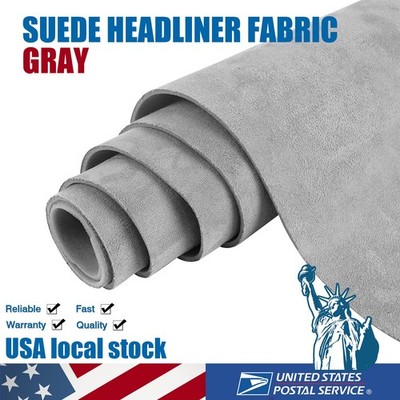 1/9'' Foam Backed Suede Headliner Fabric 60''W Car Roof Repair Upholstery Material