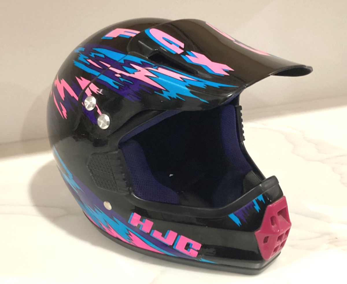 Vintage HJC FGX 3 MX HELMET Large Adult MX ARHMA DOT Snell M90