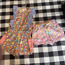 Matilda Jane Girl's Romper And Shorts Lot Size 4