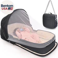 Cuna de viaje portátil para bebé de 0-8 m, cama de bebé de viaje portátil, bebé dormido