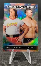 2020 Topps Chrome WWE Fantasy Matches #FM-6 The Miz Rowdy Roddy Piper Card