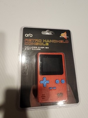 Orb Retro Handheld Console Red LCD Screen Over 150 8-Bit Games