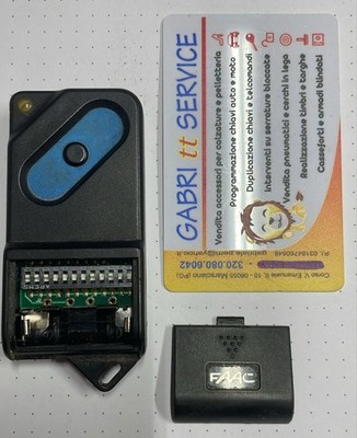 FAAC 433 DS TM1 7873891 ORIGINAL SINGLE CHANNEL DIP SWITCH BLACK