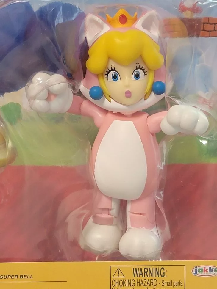 Jakks Pacific World of Nintendo Super Mario Cat Peach With Super