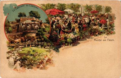 Old postcard Nice Le Marche aux Fleurs (376656)