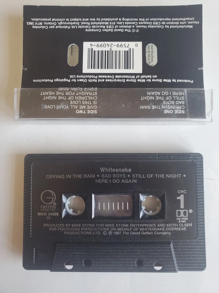 Whitesnake Self Titled Cassette Tape The David Geffen Company - Image 3 of 4