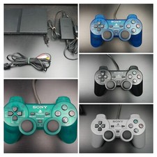 Playstation 2 PS2 Slim KONSOLE SCPH-77004 Controller blau grün grau Retro top