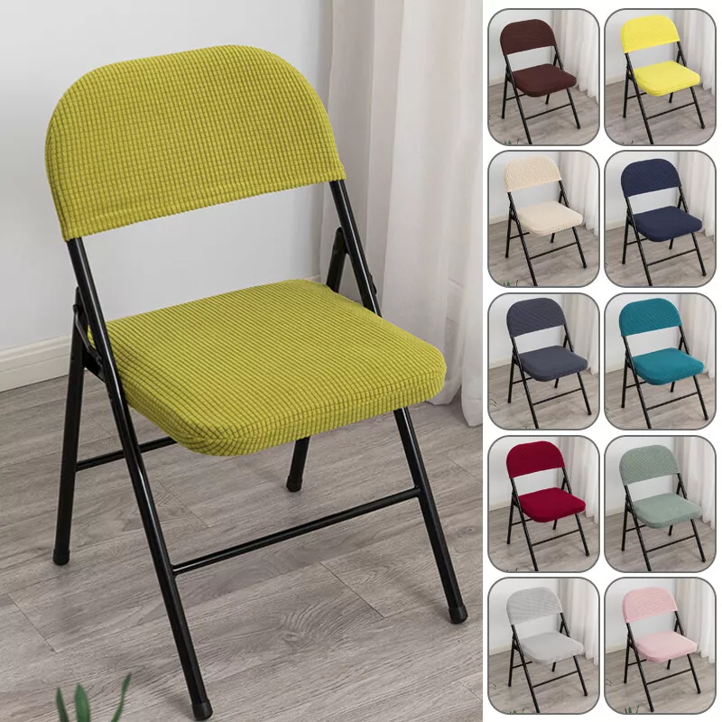 Elastic Folding Chair Cover Office Backrest Chair Seat Protector