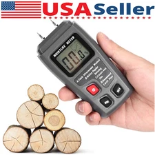 Digital LCD Wood Moisture Meter Detector Tester Wood Firewood Paper Cardboard