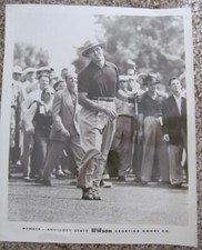SAM SNEAD-WILSON ADVISORY STAFF B & W PHOTO