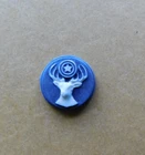BPOE : Elks - Blue background with White Elk logo - 13mm - jewelry insert