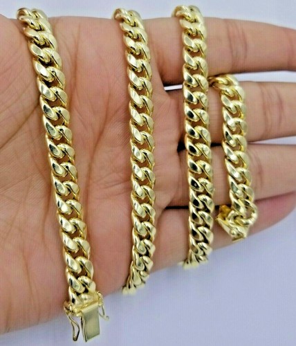 Real 10K Yellow Gold Chain 8mm 20 