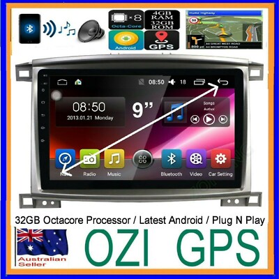 for LEXUS LX470 2003-2007 GPS APPLE CARPLAY ANDROID AUTO DAB+ TPMS DVR CAMERA