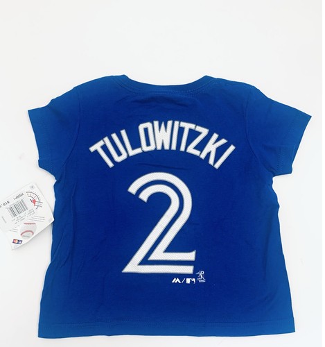 Toronto Blue Jays MLB Majestic Kids Youth Size 2T Tulowitzki T-Shirt New Tags - Picture 2 of 4