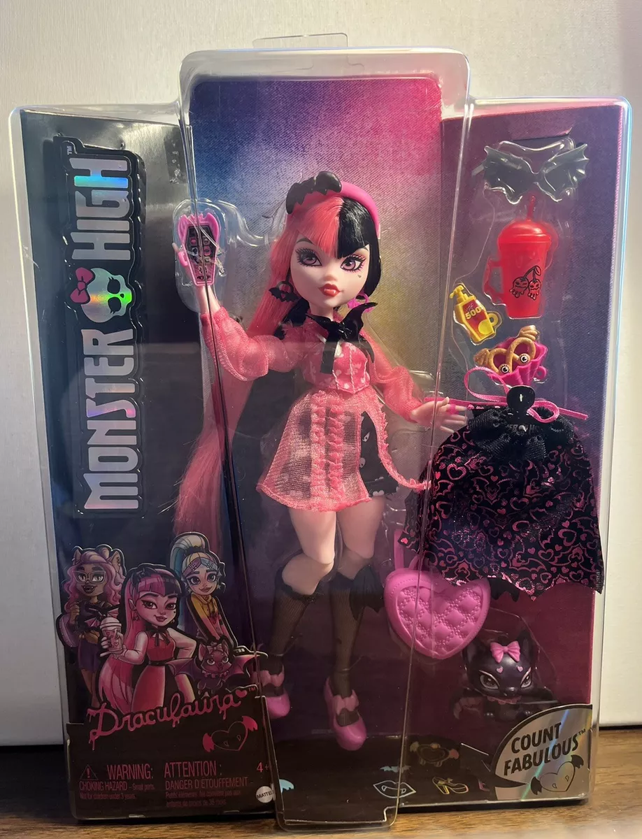 Monster High Draculaura G3 Generation 3 Reboot Doll Mattel 2022