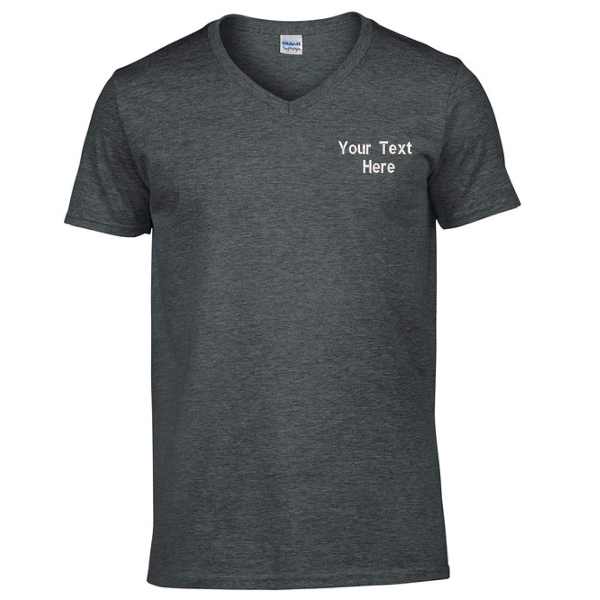 Maglietta Personalizzata Con Scollo A V, Unisex, Casual, Con Logo E