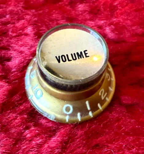 1960's Gibson Gold Reflector Knob Volume