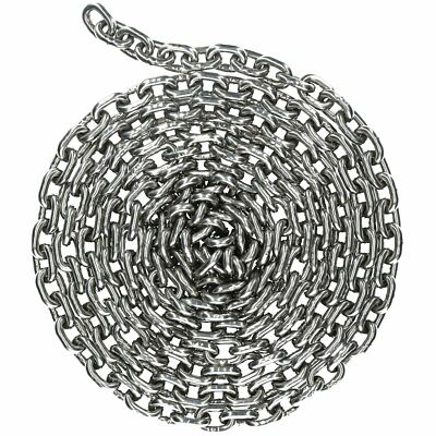 Kurzgliederkette 6 m poliert Edelstahl 10 mm Marinequalität 316 AISI bewertet