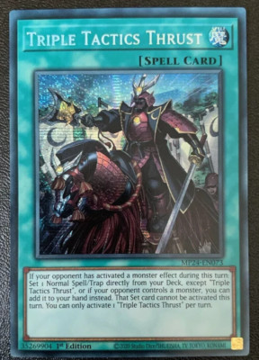 YUGIOH DREIFACH TAKTIK SCHUB PRISMATISCH SECRET RARE 1. NEAR MINT MP24-DE073