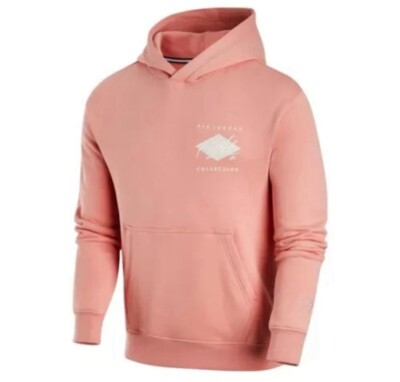 NWT Nike Men's Air Jordan Essentials Fleece Hoodie Orange (DH9019 824) XXL