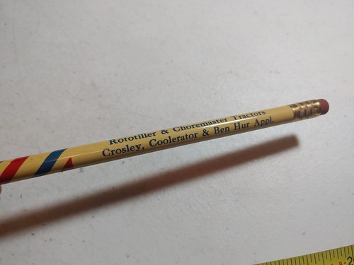 Vtg Brightbill's Sales & Service Myerstown Rototiller Choremaster Tractor Pencil - 第 5/8 張圖片