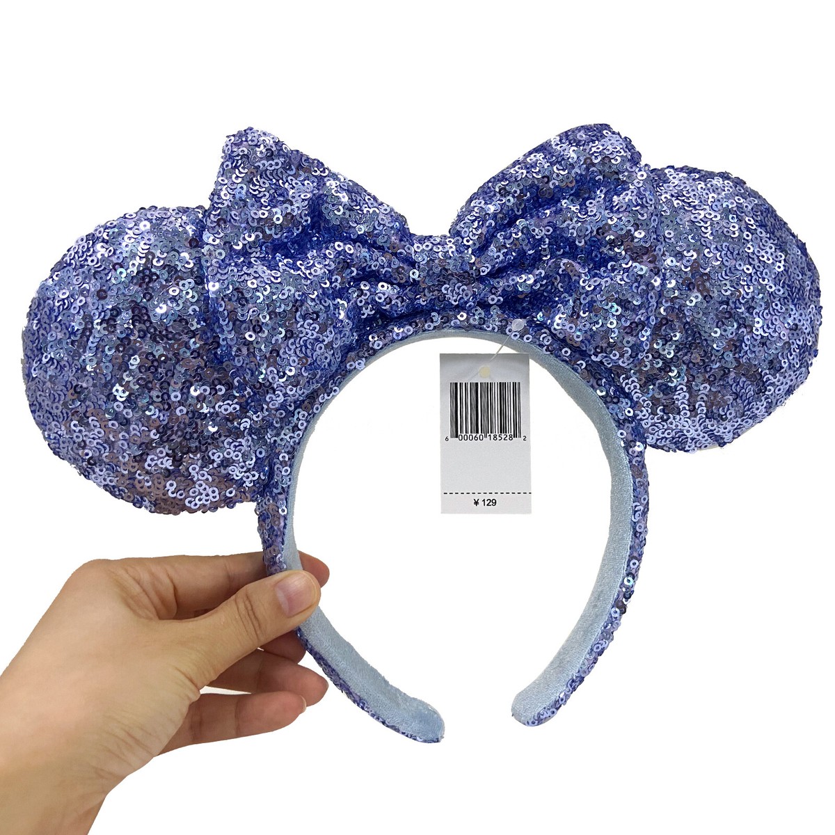Disney Anniversary Blue Sequins Bow Mickey Minnie Mouse Ears  display picture 1