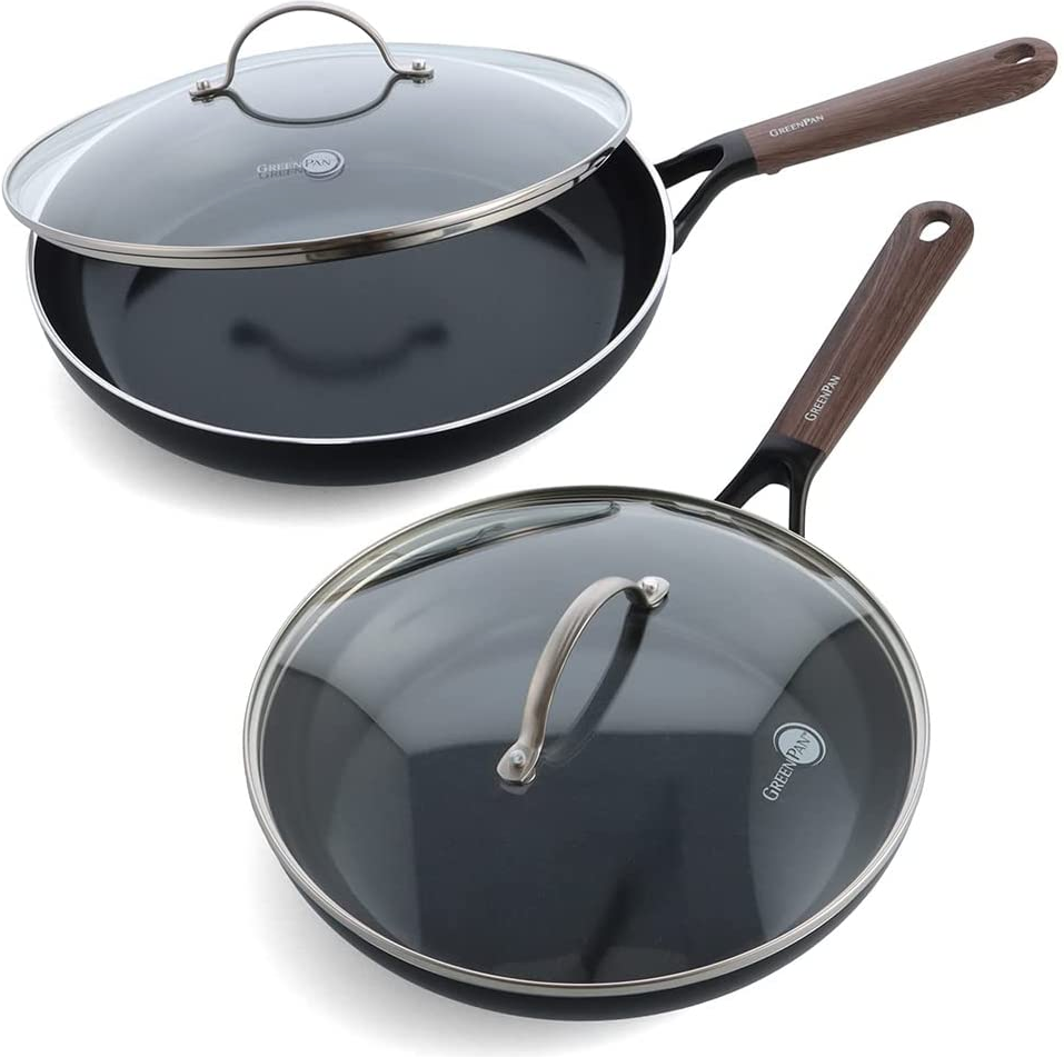 GreenPan Design Series 10" and 12" Skillet Set with Lids - NEW | eBay