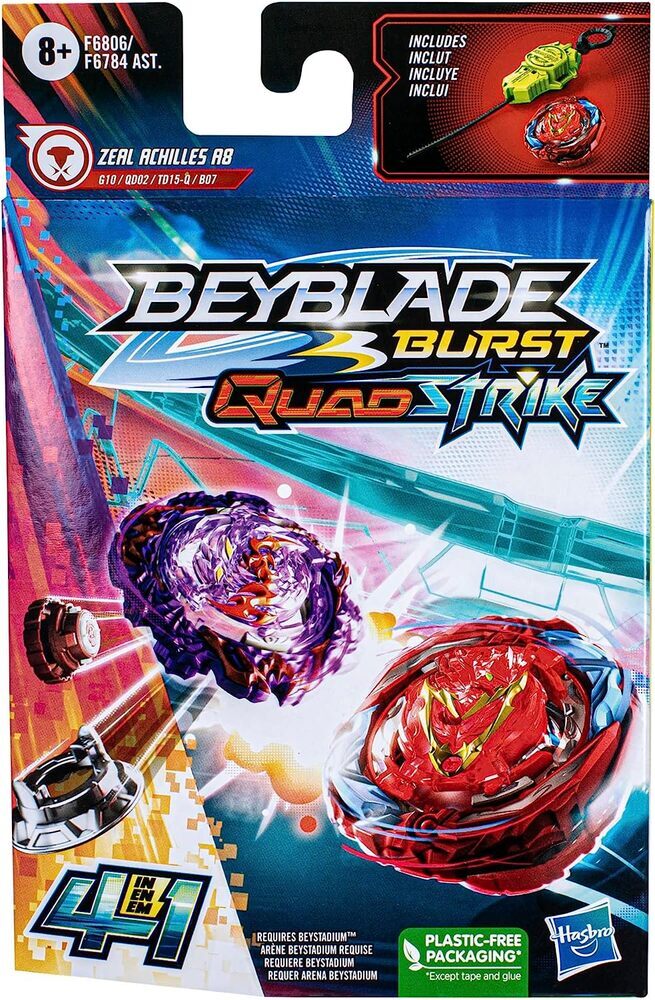 BEYBLADE Burst QuadStrike Zeal Achilles A8 F6806 | eBay BEYBLADE Burst QuadStrike Zeal Achilles A8 F6806 | eBay