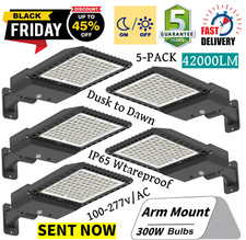 5 Pack Led Parking Lot Light 300w Led Shoebox Light With Dusk To Dawn Photocell 5 Pack Led Parking Lot Light 300w Led Shoebox Light With Dusk To Dawn Photocell