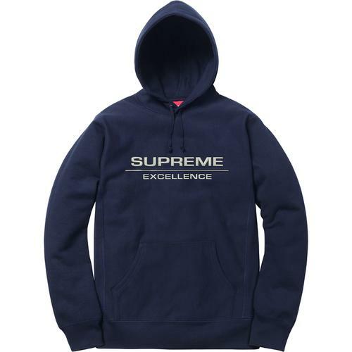 Supreme Reflective Excellence Hooded Sweater Navy Medium F/W 17 | eBay