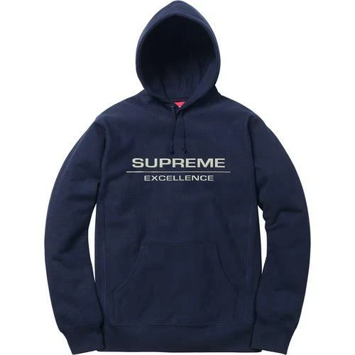 Pull à capuche Supreme Reflective Excellence marine moyen F/W 17