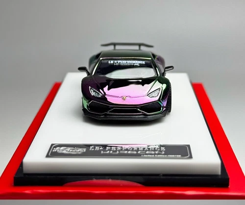 King 1:64 Purple LP610 Huracan LBWK Racing Sports Model Diecast Metal Car - Picture 12 of 20