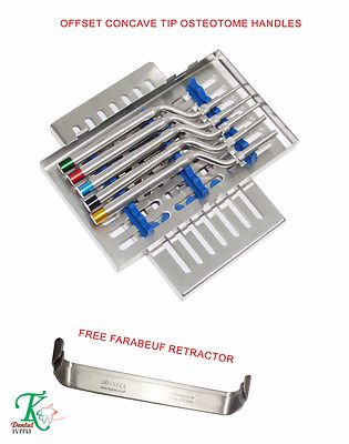 Chirurgisch Implantologie Set Sinus Osteotomes Concave Spitze+Farabeuf Gewebe CE