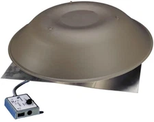 Power Attic Vent 800 CFM Electric Adjustable Thermostat Aluminum Bronze