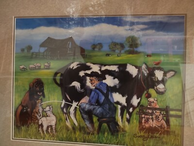''Chow Line'' Signed and Numbered Framed Print by Buddy Ebsen